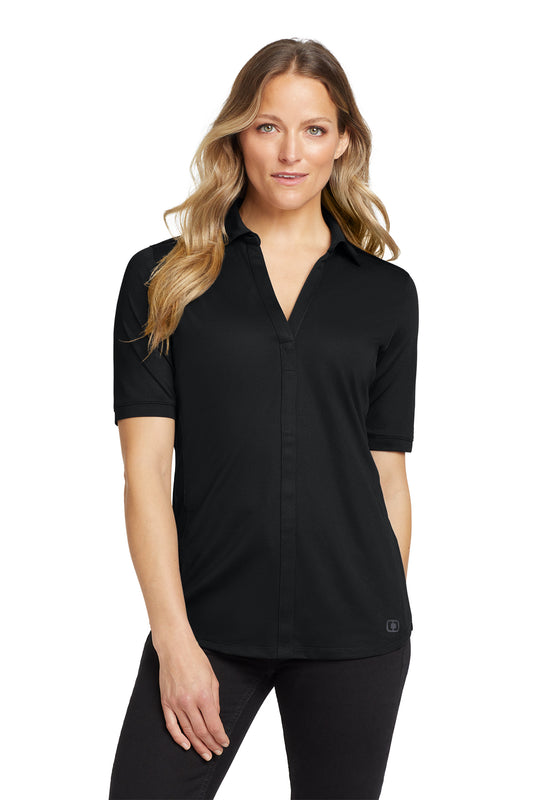 OGIO Women's Metro Polo in Blacktop, style LOG130