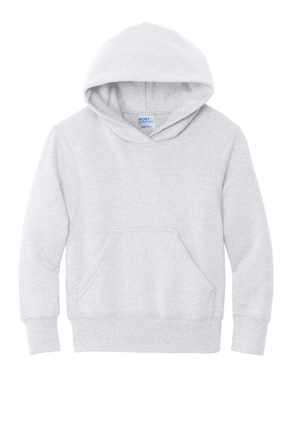 Port & Company Youth Core Fleece Pullover Hooded Sweatshirt PC78YH in Ash