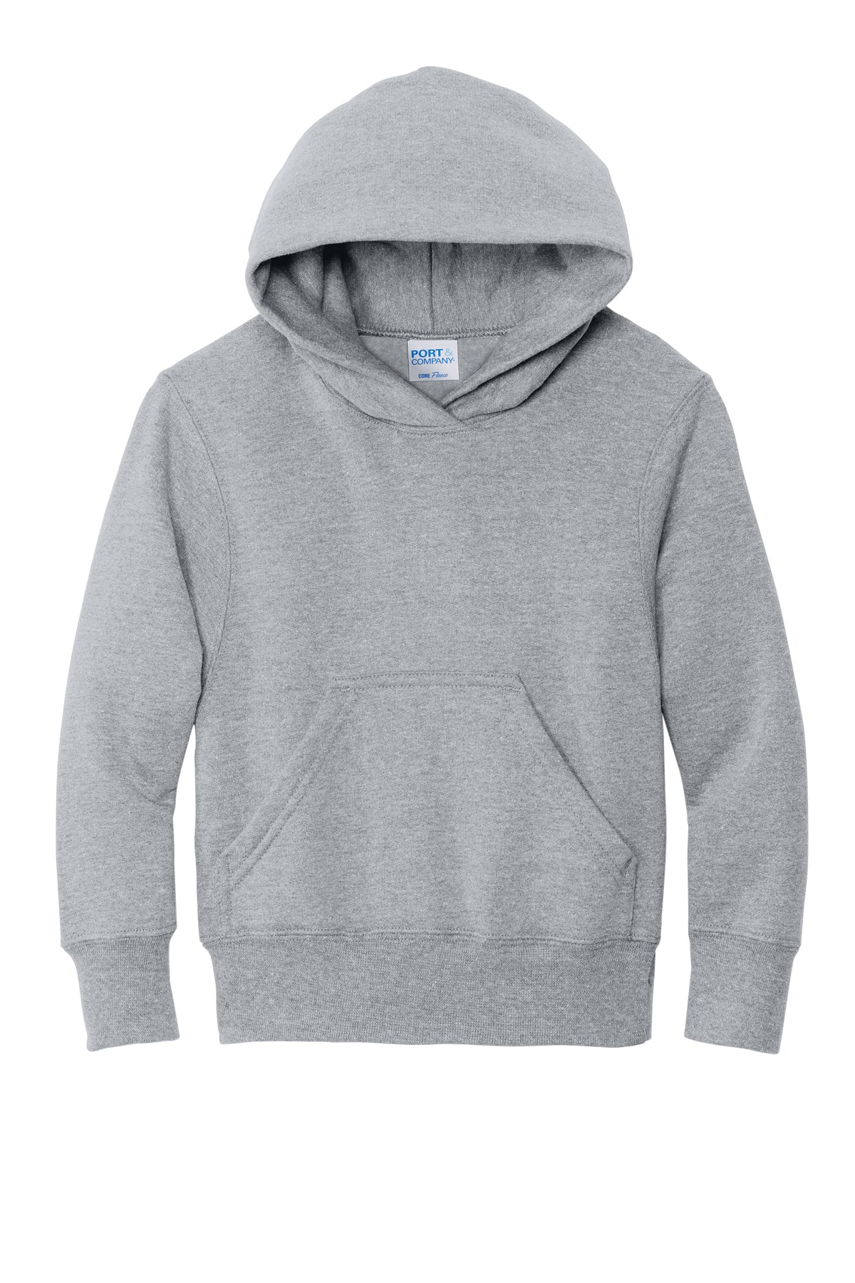 Port & Company Youth Core Fleece Pullover Hooded Sweatshirt PC78YH in Athletic Heather