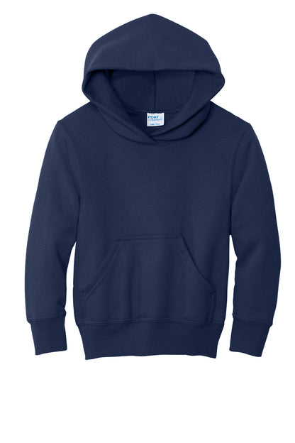 Port & Company Youth Core Fleece Pullover Hooded Sweatshirt PC78YH in True Navy