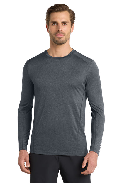 OGIO Long Sleeve Pulse Crew in Gear Grey, style OE321