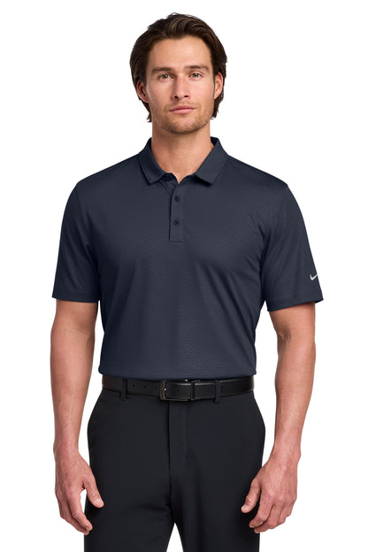 Nike Dri-FIT Embossed Tri-Blade Polo in Marine, style 838964