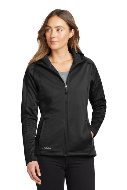 Eddie Bauer Women's Trail Soft Shell Jacket in Black/ Black, style EB543