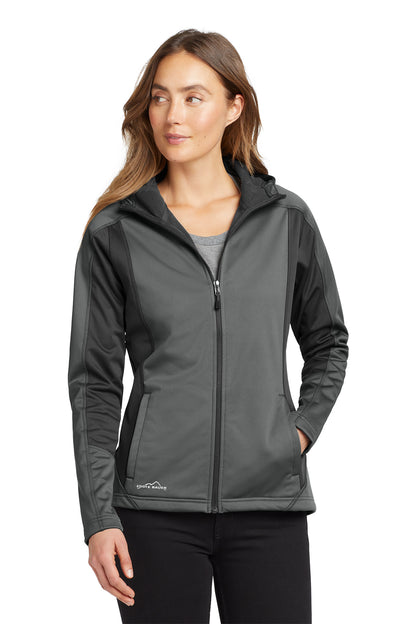 Eddie Bauer Women's Trail Soft Shell Jacket in Metal Grey/ Grey Steel, style EB543
