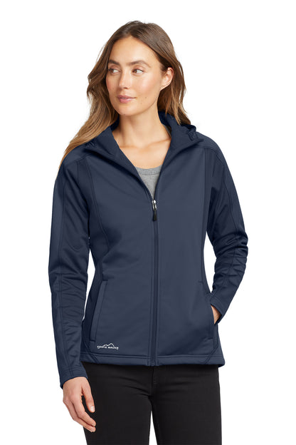Eddie Bauer Women's Trail Soft Shell Jacket in River Blue Navy/ River Blue Navy, style EB543