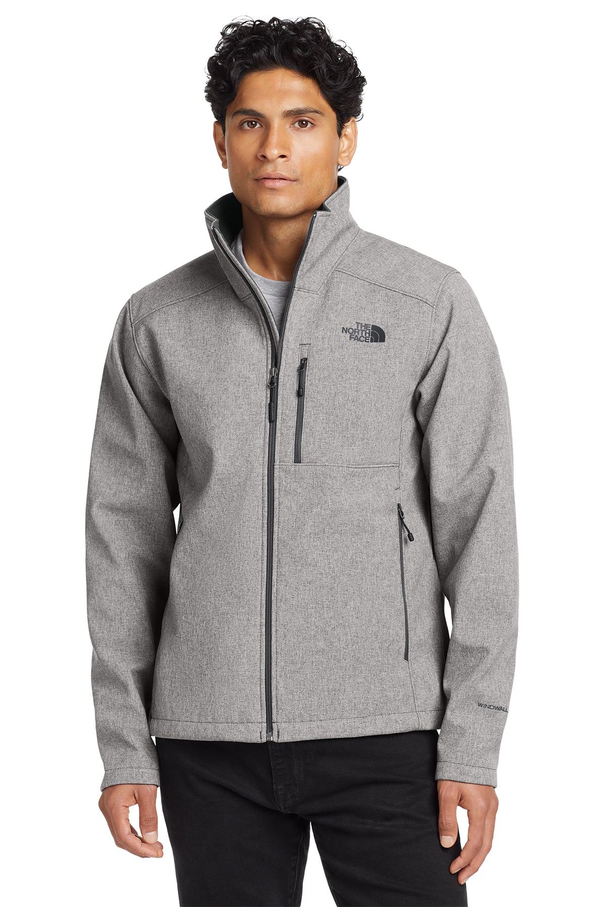 The North Face Apex Barrier Soft Shell Jacket in TNF Medium Grey Heather, style NF0A3LGT