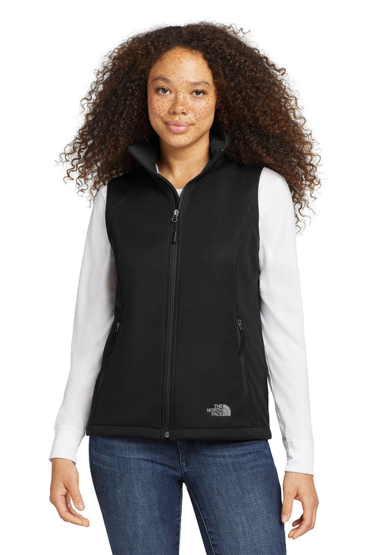 The North Face Women's Ridgewall Soft Shell Vest in TNF Black, style NF0A3LH1