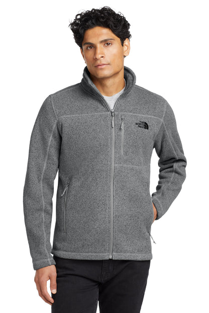 The North Face Sweater Fleece Jacket in TNF Medium Grey Heather, style NF0A3LH7