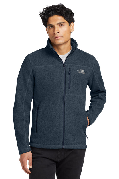 The North Face Sweater Fleece Jacket in Urban Navy Heather, style NF0A3LH7