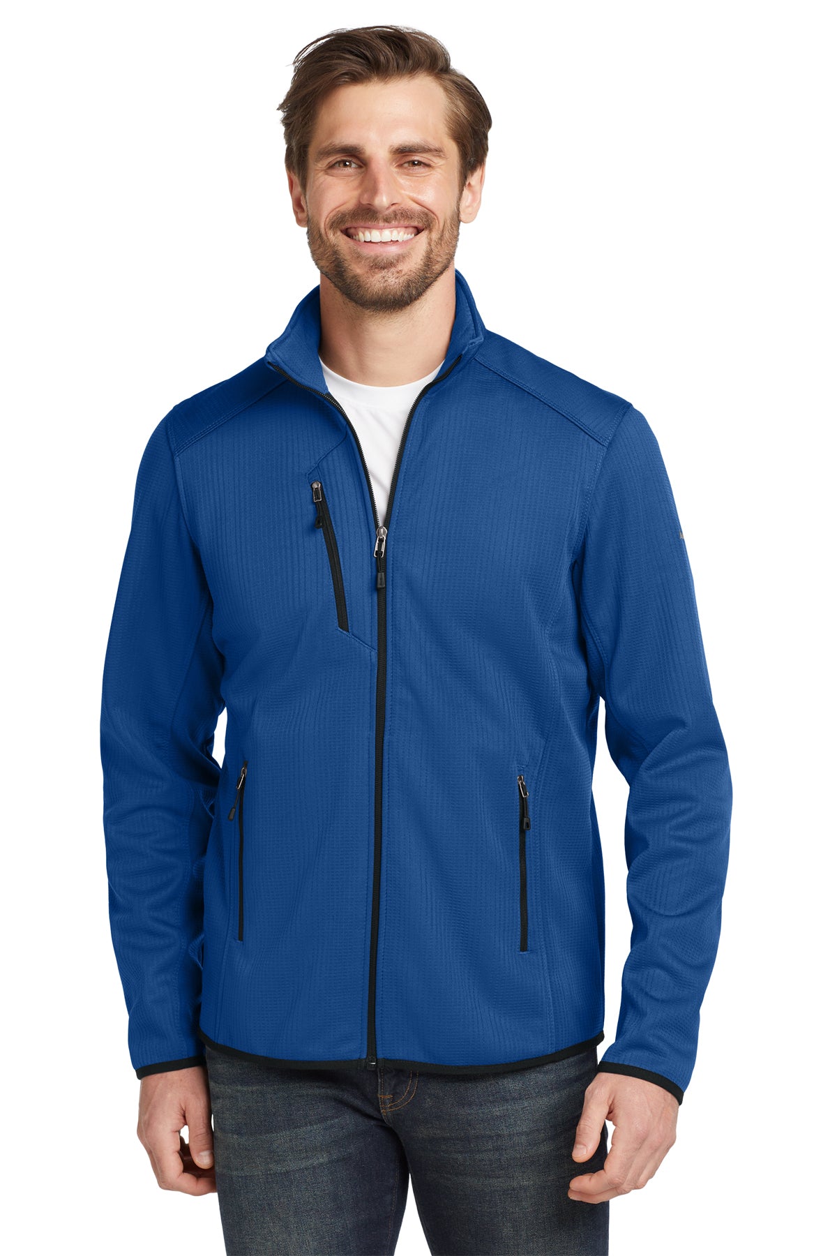 Eddie Bauer Dash Full-Zip Fleece Jacket in Cobalt Blue, style EB242