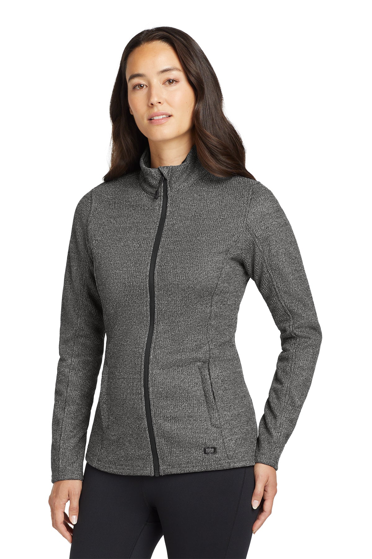 OGIO Women's Grit Fleece Jacket in Diesel Grey Heather, style LOG727
