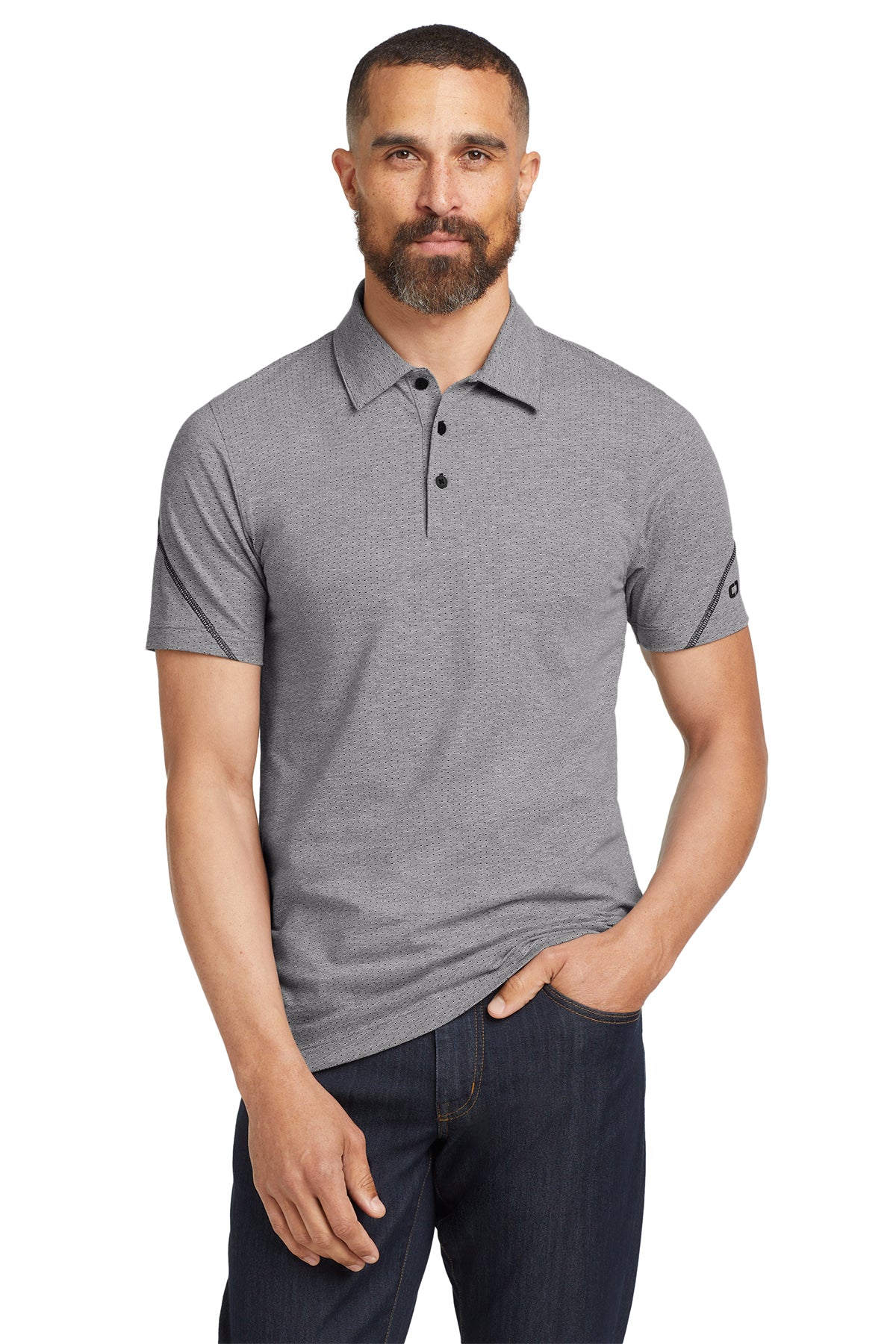 OGIO Tread Polo in Grey Heather, style OG135
