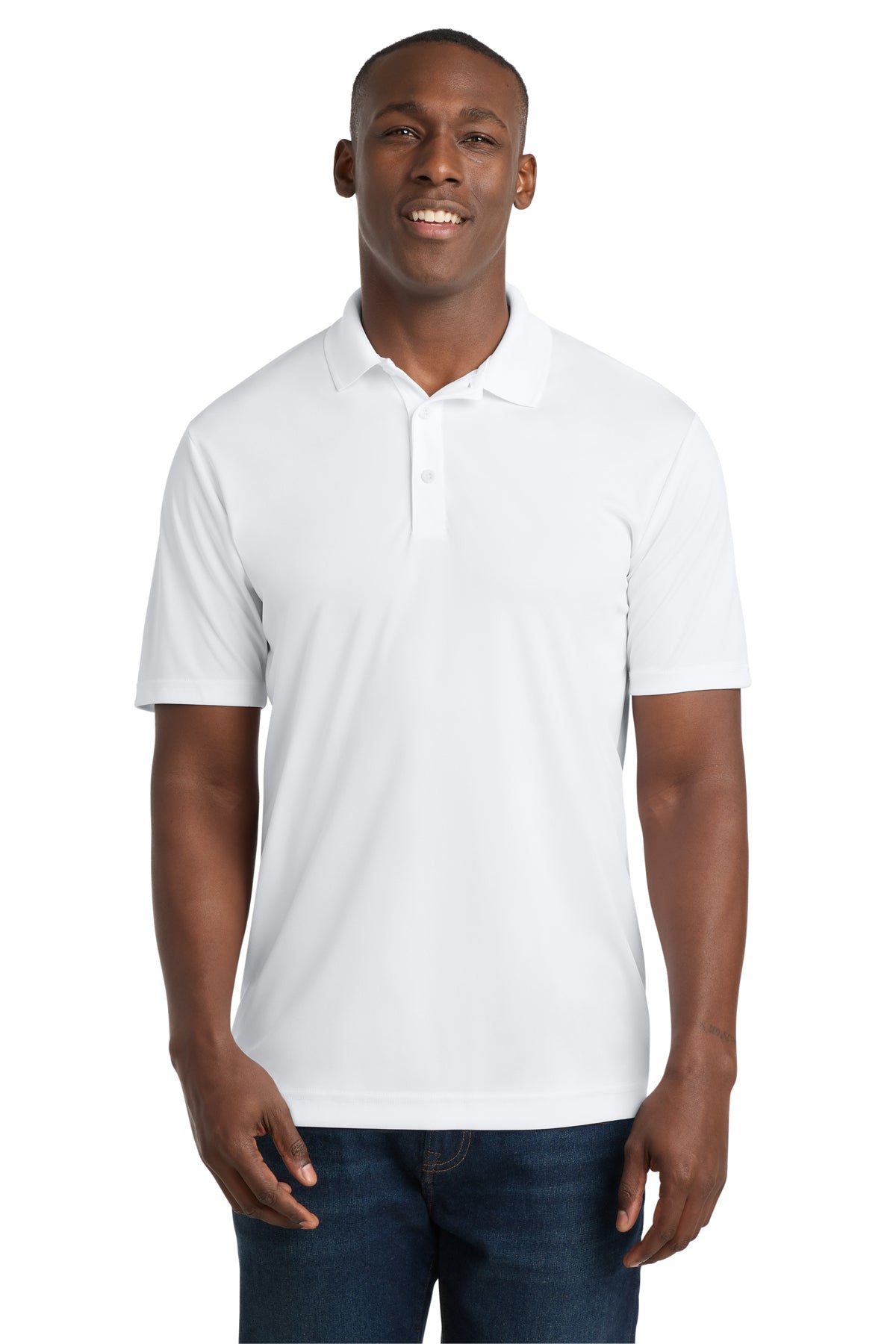 Sport-Tek PosiCharge Competitor Polo in white