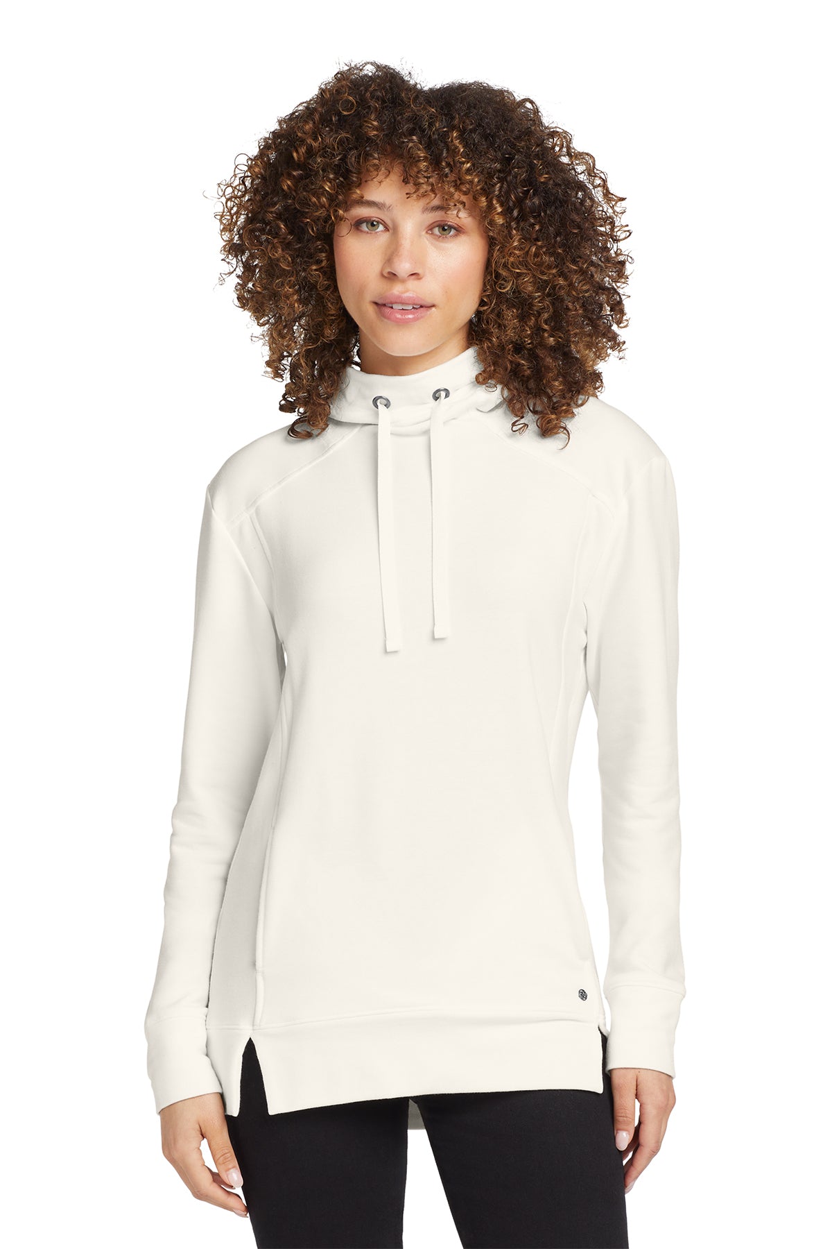 OGIO Women's Luuma Pullover Fleece Hoodie in Ivory Snow, style LOG810