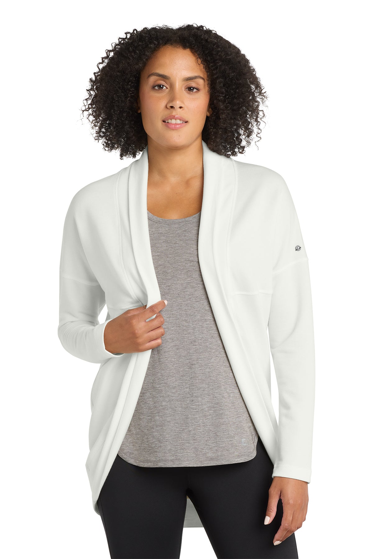 OGIO Women's Luuma Cocoon Fleece in Ivory Snow, style LOG811