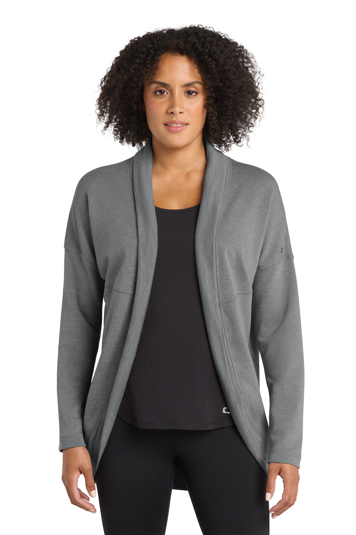 OGIO Women's Luuma Cocoon Fleece in Petrol Grey Heather, style LOG811