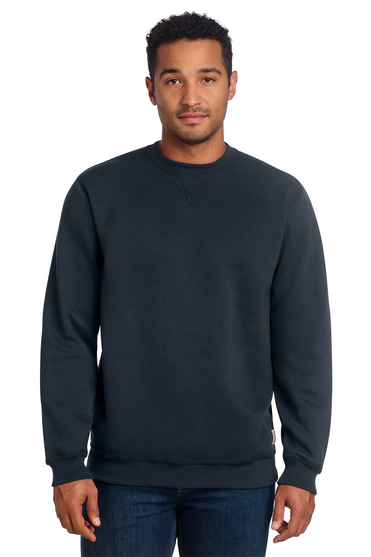 Carhartt® Midweight Crewneck Sweatshirt in New Navy, style CTK124