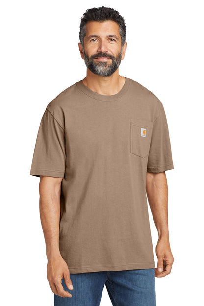 Carhartt® Tall Workwear Pocket Short Sleeve T-Shirt in Desert, style CTTK87