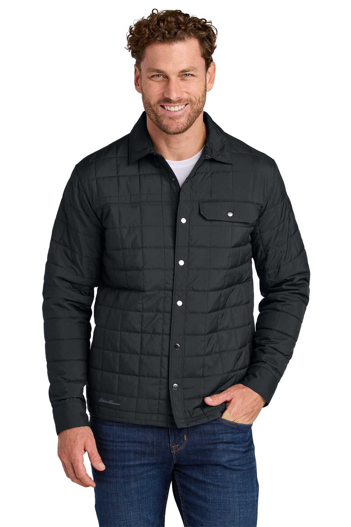 Eddie Bauer Shirt Jac in Black, style EB502