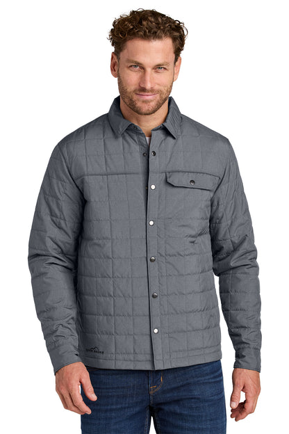 Eddie Bauer Shirt Jac in Charcoal Grey Heather, style EB502