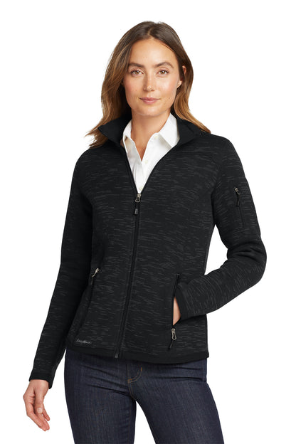 Eddie Bauer Women's Sweater Fleece Full-Zip in Black, style EB251