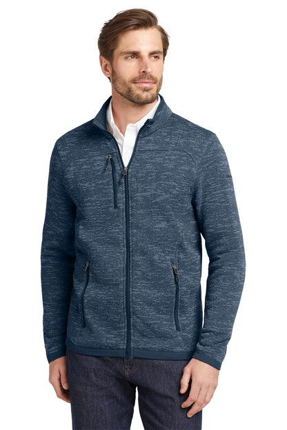 Eddie Bauer Sweater Fleece Full-Zip in River Blue Navy Heather, style EB250