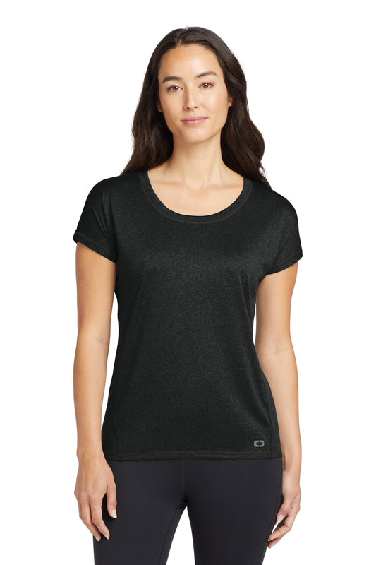 OGIO Women's Pulse Dolman Tee in Blacktop, style LOE324