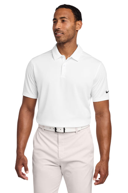 Nike Dry Essential Solid Polo in White, style NKBV6042