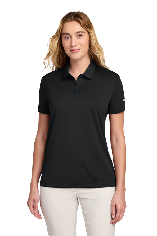 Nike Women's Dry Essential Solid Polo in Black, style NKBV6043