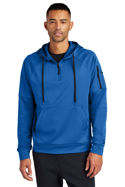 Nike Therma-FIT Pocket 1/4-Zip Fleece Hoodie in Game Royal, style NKFD9742