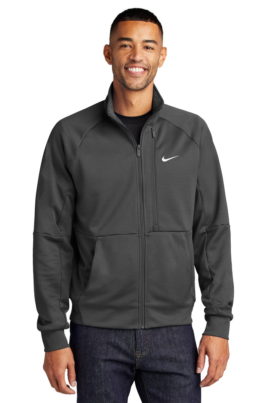Nike Full-Zip Chest Swoosh Jacket in Anthracite, style NKFD9891