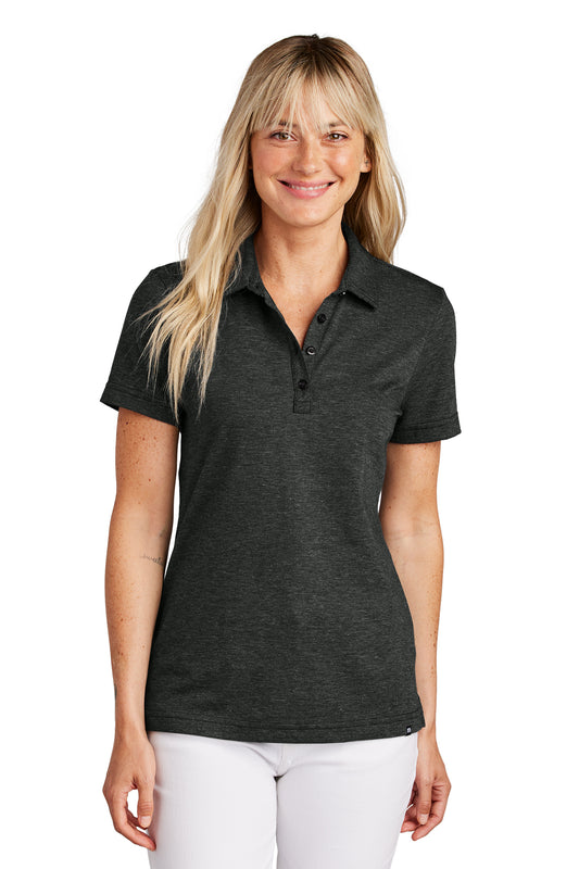 TravisMathew Women's Sunnyvale Polo in Black Heather, style TM1LD005