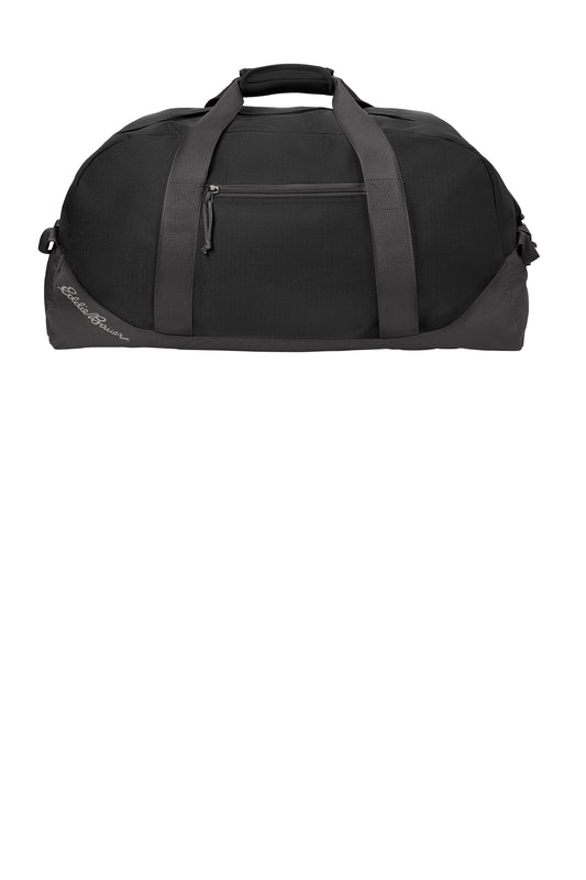 Eddie Bauer Large Ripstop Duffel in Black/ Grey Steel, style EB901