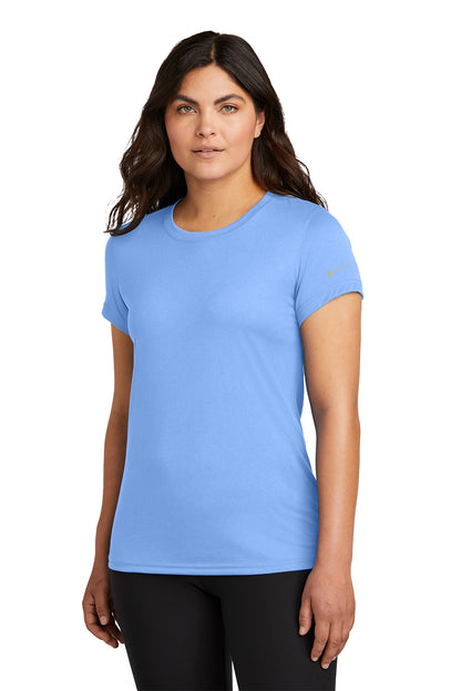 Nike Women's Swoosh Sleeve rLegend Tee in Valor Blue, style NKDX8734
