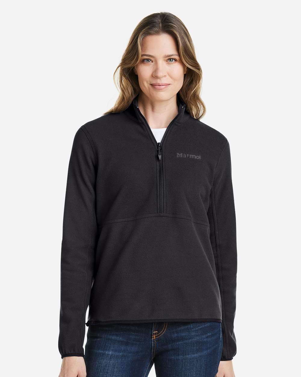 Marmot Women's Rocklin Half-Zip Jacket in Black, style M12403