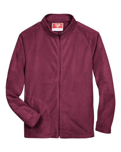 Team 365 TT90 Campus Microfleece Jacket in Sport Maroon