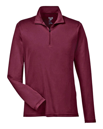 Team 365 TT31 Zone Performance Quarter-Zip in Sport Maroon