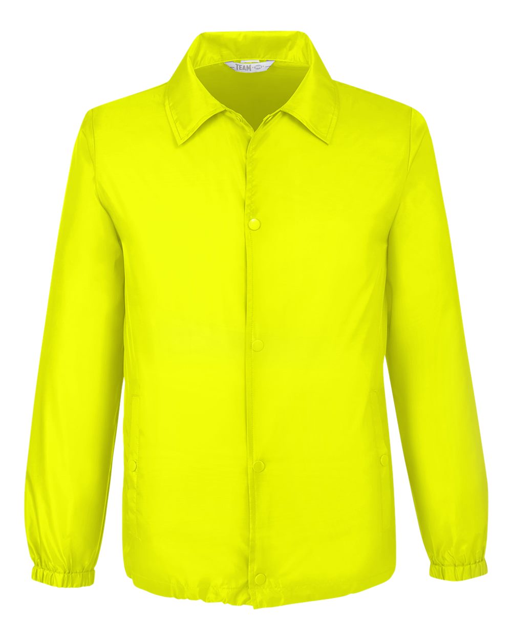 Team 365 TT75 Zone Protect Coaches Jacket in Safety Yellow