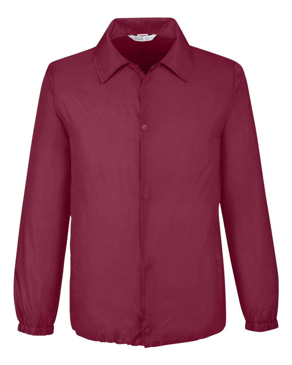 Team 365 TT75 Zone Protect Coaches Jacket in Sport Maroon
