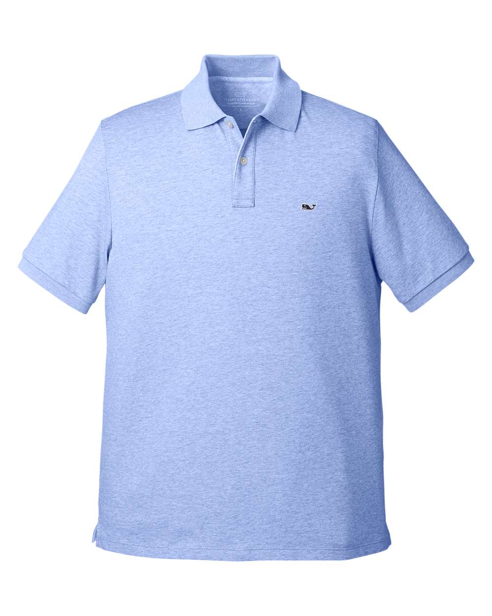 vineyard vines Men's Edgartown Pique Polo blank in Tide Blue, style G011147