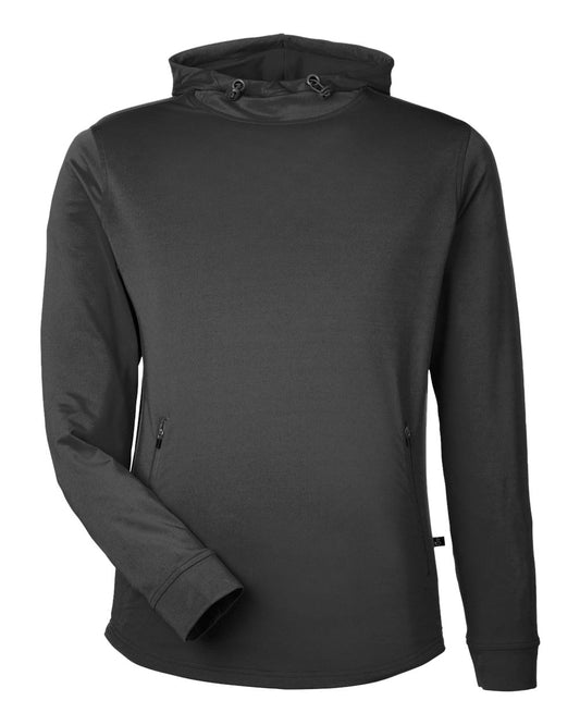 Swannies Men's Ivy Hooded Sweatshirt blank in Black, style SWI600