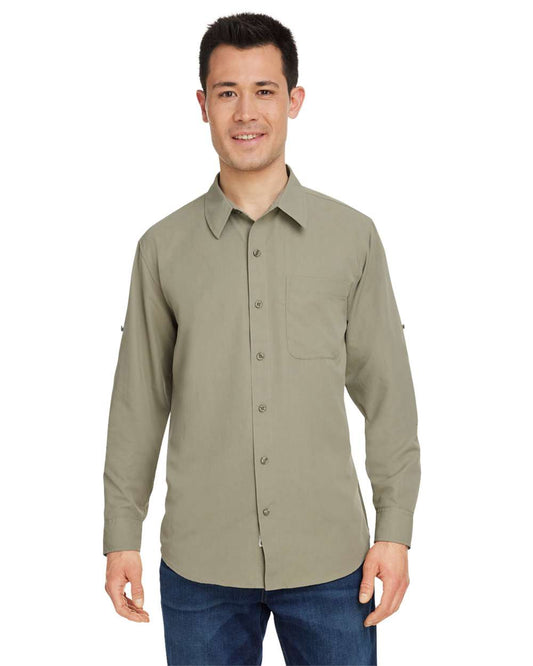 Marmot Men's AirExchange Woven Shirt in Vetiver, style M14089