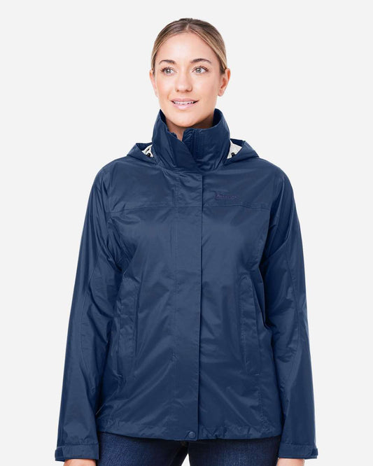 Marmot Women's PreCip Eco Packable Rain Jacket in Arctic Navy, style M15866