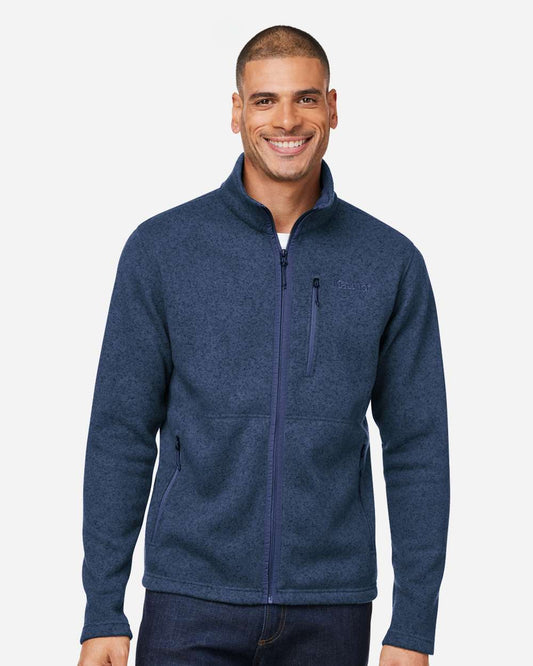 Marmot Men's Drop Line Fleece Jacket in Arctic Navy Heather, style M16223
