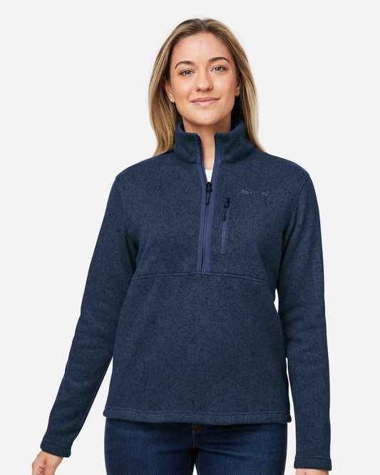 Marmot Women's Drop Line Half-Zip Jacket in Arctic Navy Heather, style M16248