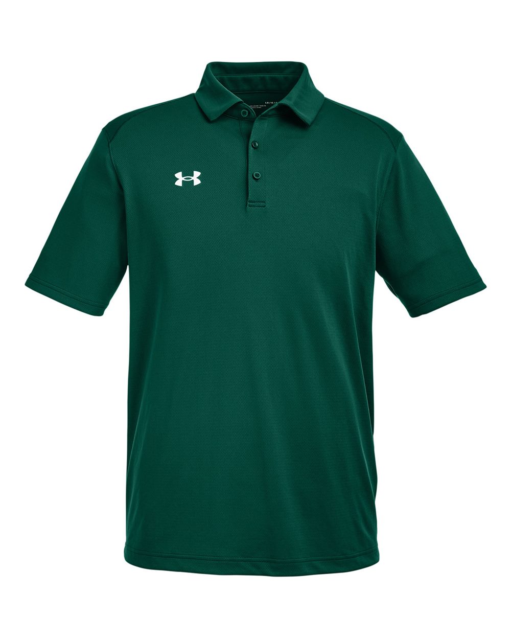 Under Armour 1370399 Men's Tech Polo in Forest Green/White