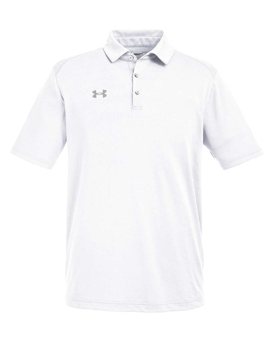 Under Armour 1370399 Men's Tech Polo in White/Mod Grey