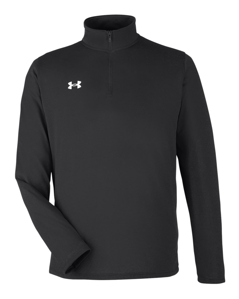 Under Armour 1376844 Men's Team Tech Quarter-Zip in Black/White