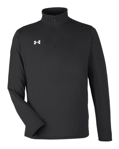 Under Armour 1376844 Men's Team Tech Quarter-Zip in Black/White