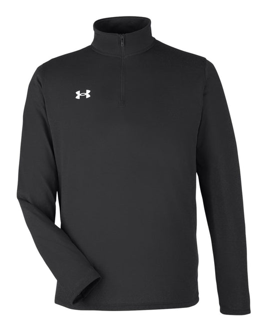 Under Armour 1376844 Men's Team Tech Quarter-Zip in Black/White